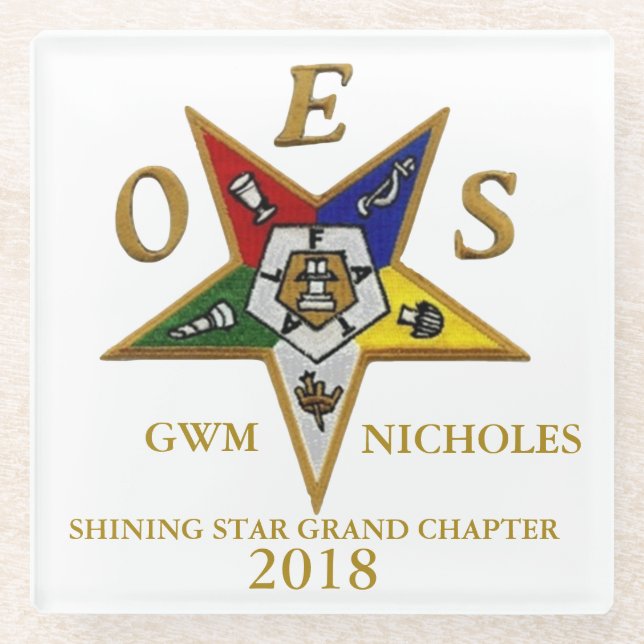 OES CUSTOM GLASS COASTER (Front)