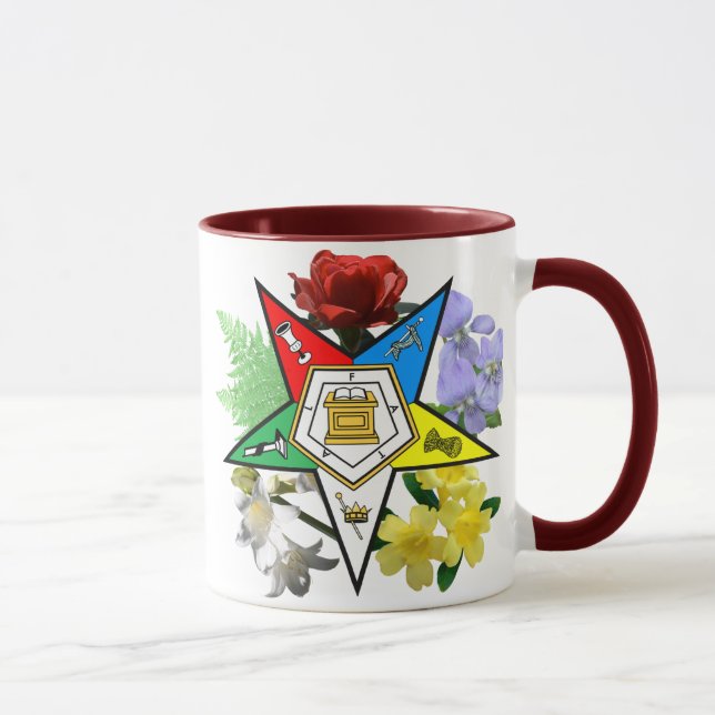 OES floral Emblem Mug (Right)