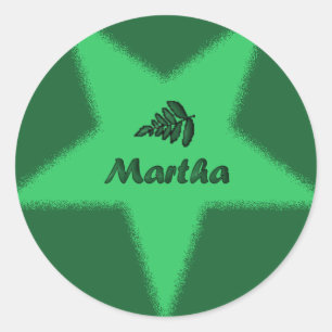 OES Floral Star Point Sticker – Martha