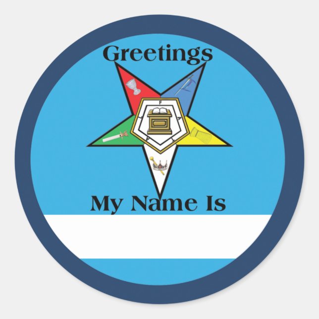 OES Greetings Sticker (Front)