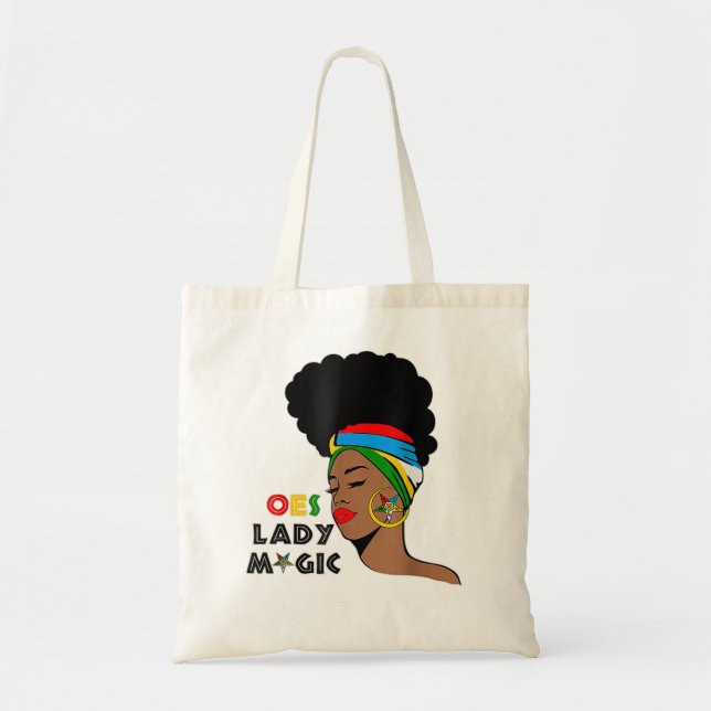  OES Lady Magic Sister Order Of The Eastern Star M Tote Bag (Front)