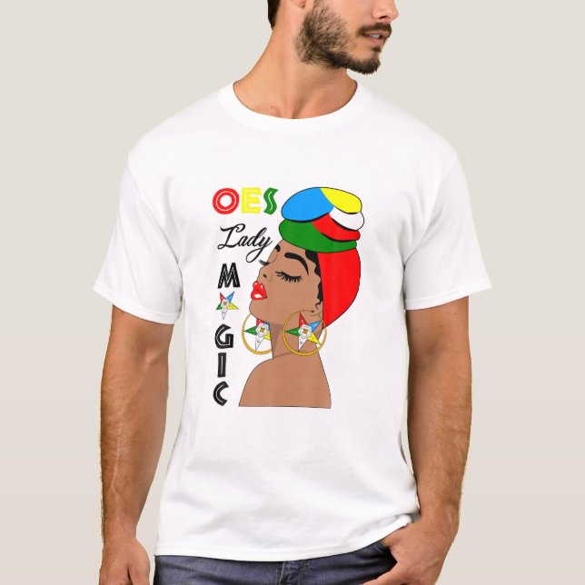 OES Lady Magic Sisters Sistar Eastern Star Valenti T-Shirt (Front)