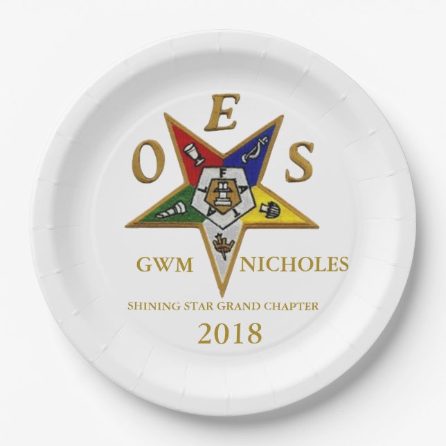 OES LARGE PAPER PLATE (Front)