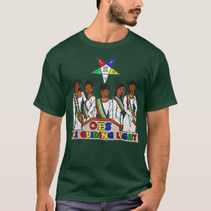 OES Masonic Star White Tee