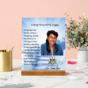 OES Memorial Photo Acrylic Sign