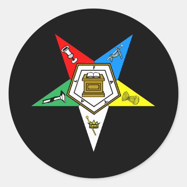 OES Order of Eastern Star Sticker (Front)