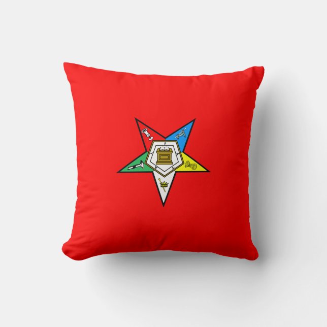 OES Order of the Easter Star Pillow (Front)