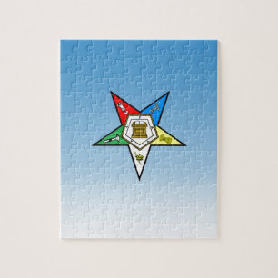 OES Order of the Eastern Star Blue Jigsaw Puzzle