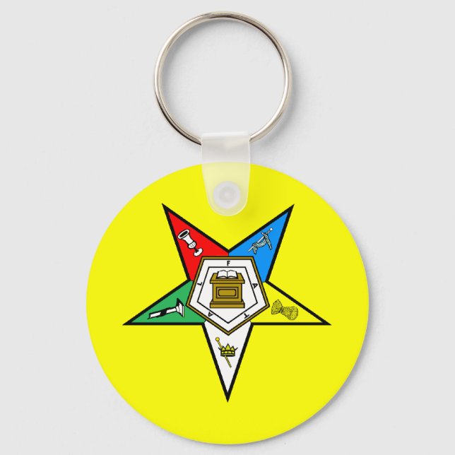 OES Order of the Eastern Star Key Chain (Front)