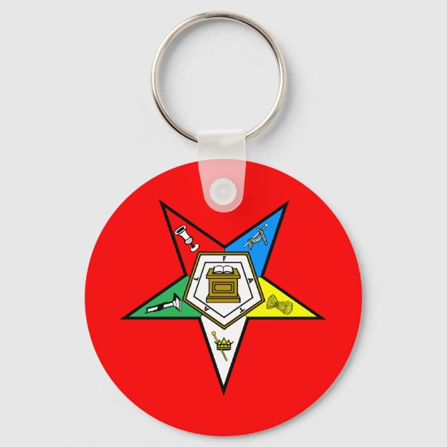 OES Order of the Eastern Star Key Chain (Front)