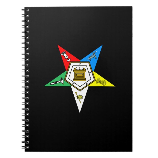 OES Order of the Eastern Star Notebook (Front)