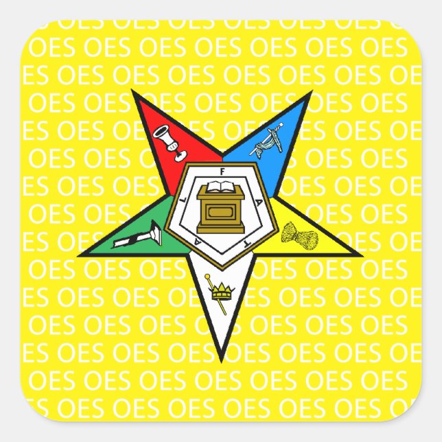 OES Order of the Eastern Star Sticker (Front)