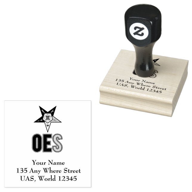 OES Personalized  Rubber Stamp (Stamped)