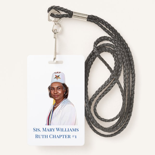 OES Photo Badge (Front with Lanyard)