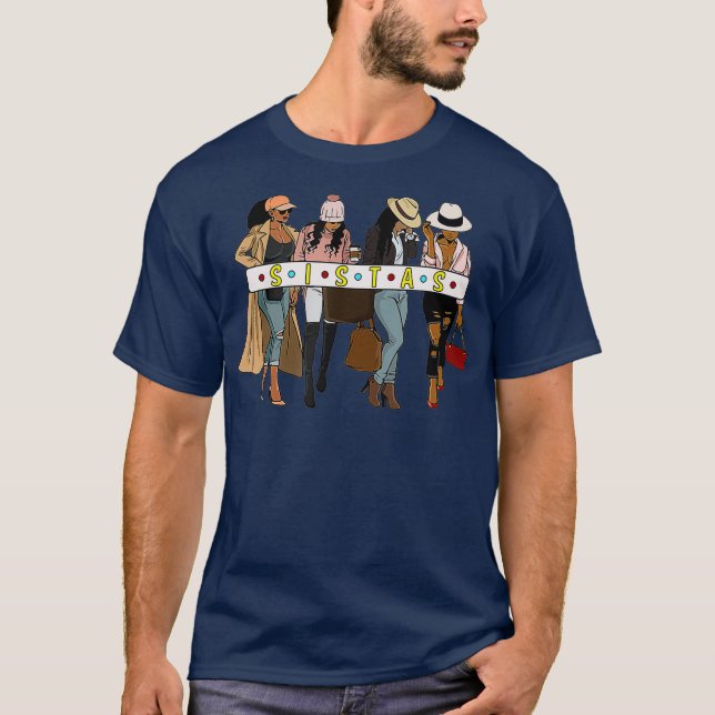 OES Sistas Star Order of the Eastern Star Day T-Shirt (Front)