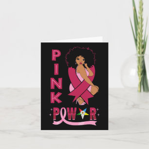 Oes Sister Pink Power Eastern Star Breast Cancer A Card
