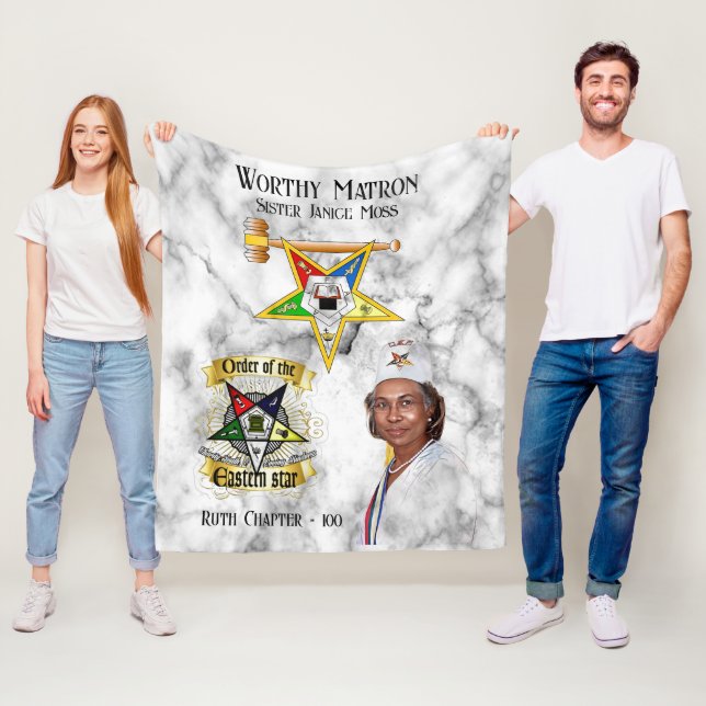 OES Worthy Matron  Fleece Blanket (In Situ)