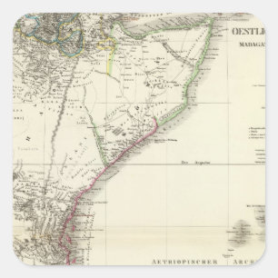 Oest HochAfrica - East Africa Square Sticker