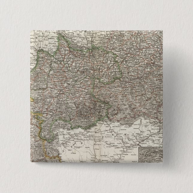 Oesterreich - Vienna Region 2 Inch Square Button (Front)