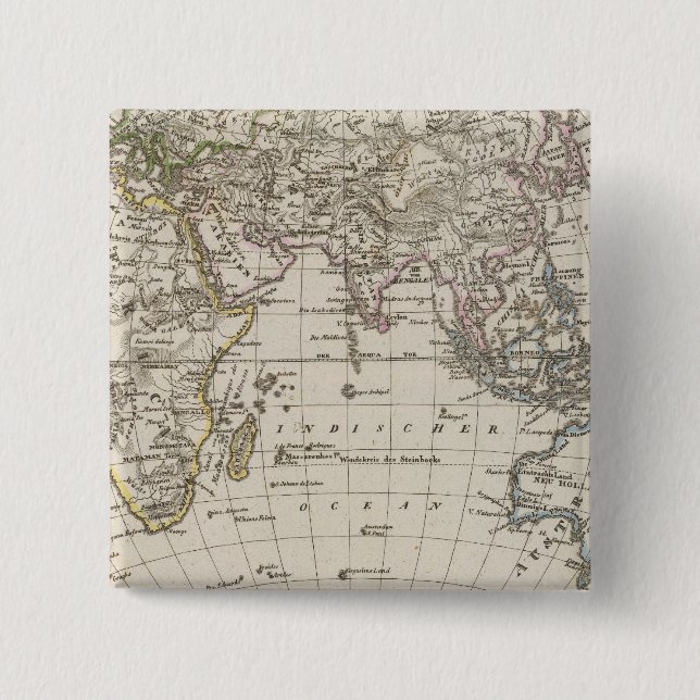 Oestl Halbkugel 2 Inch Square Button (Front)