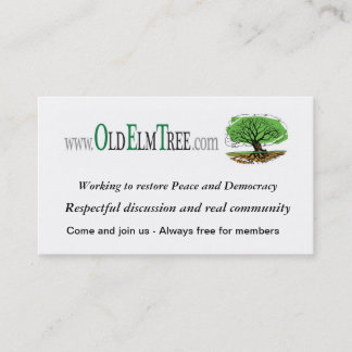 OET business card, v2 Business Card