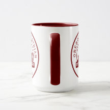 OET Mug avec le logo de 50 ans Maroon and White