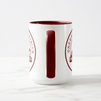 OET Mug avec le logo de 50 ans Maroon and White