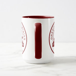 OET Mug with 50-year logo Maroon and White