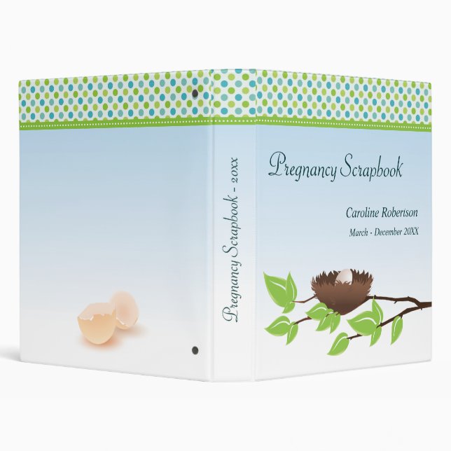 Oeuf dans le classeur d'album à grossesse de nid (Arrière-plan)