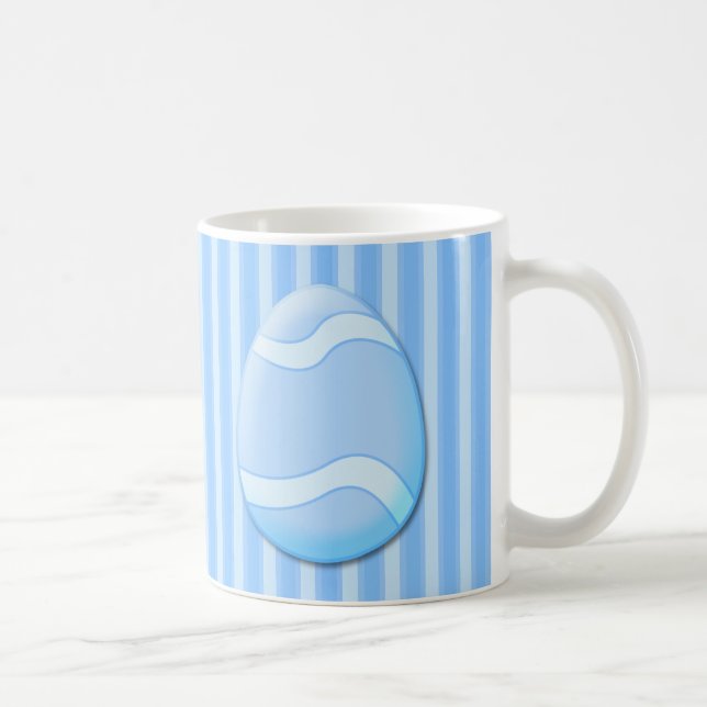 Oeuf de Pâques (Bleu) Mug de café (Droite)
