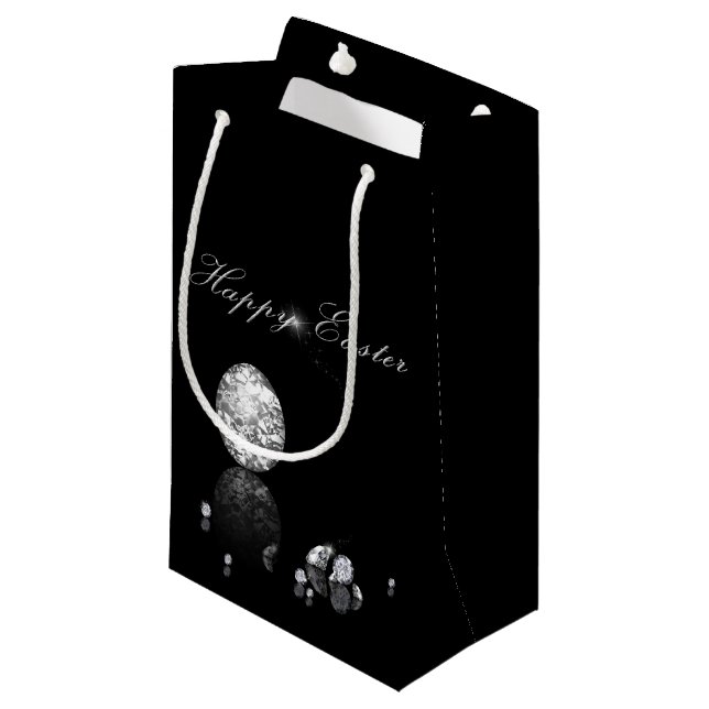 Oeuf de Pâques brillant - Petit sac cadeau (Devant Angle)