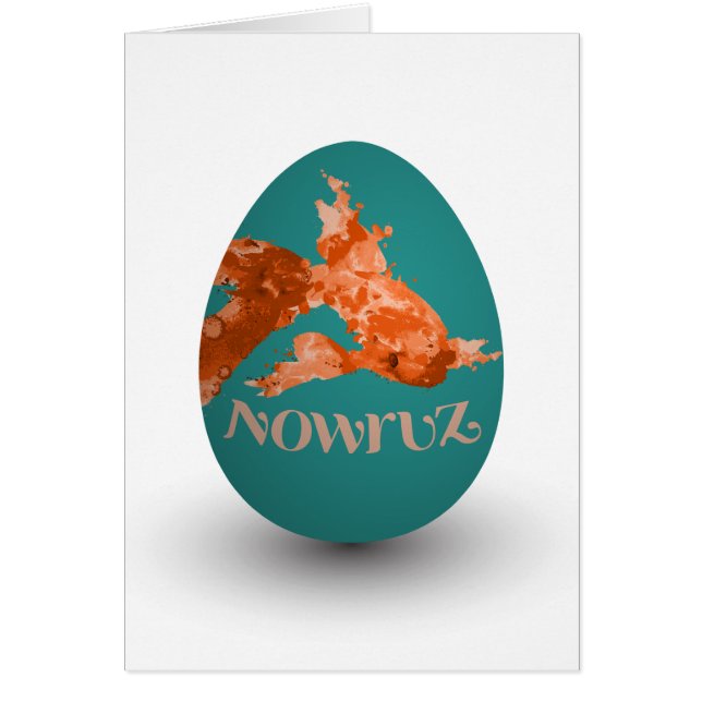 oeuf peint à la morue de nowruz (Devant)
