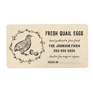 Oeufs de caille Nom Vintage de la ferme Noir Vin