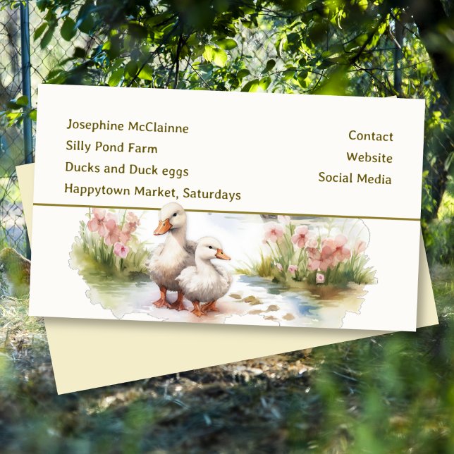 Oeufs De Canard À Vendre Cartes de visite (Créateur téléchargé)