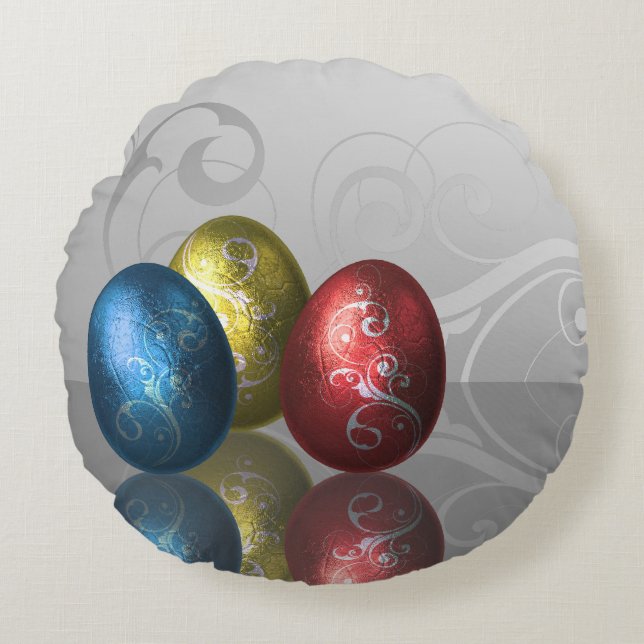 OEufs de Pâques - Coussin rond (Devant)
