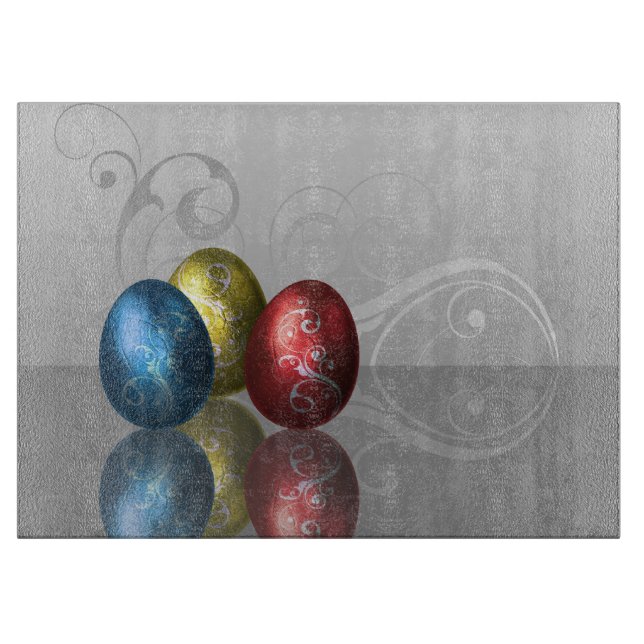 Oeufs de pâques de charme - planche à découper (Devant)