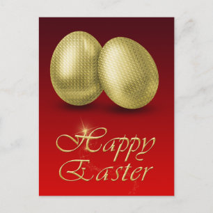 Oeufs de Pâques d'or - Carte postale