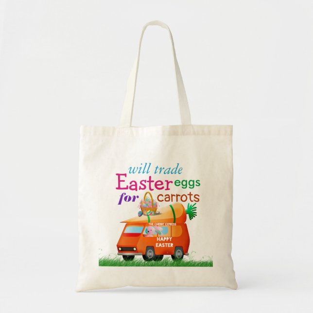 Oeufs de Pâques mignons pour carottes Sac fourre-t (Devant)