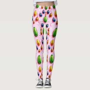 ŒUFS DE PÂQUES ~ Multicolores 3D ~ Leggings