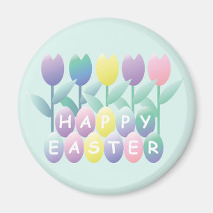 Oeufs de Pâques Tulipes Joyeux Aimant Aimant de Pâ