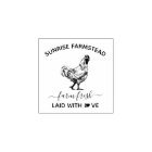 Oeufs frais de la ferme |  Tampon à oeufs monogram