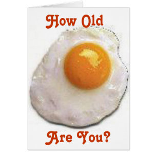 Oeufs frits — Carte d'anniversaire