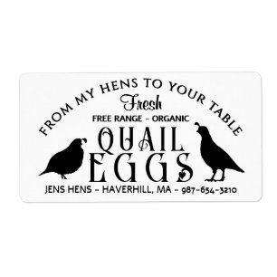 OEUFS PERSONNALISÉS LOGO DE CARTON OEufs de caille
