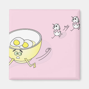 OEufs pourchassant un aimant de bol