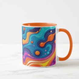 OEuvre Abstraite de surface 1200 - Mug