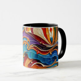 OEuvre Abstraite de surface 1211 - Mug de café
