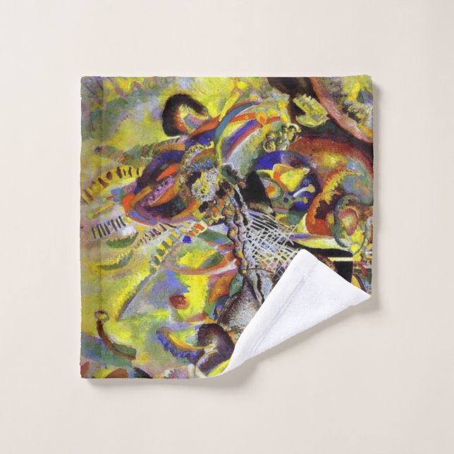 Oeuvre Abstraite Wassily Kandinsky (Gant de toilette)