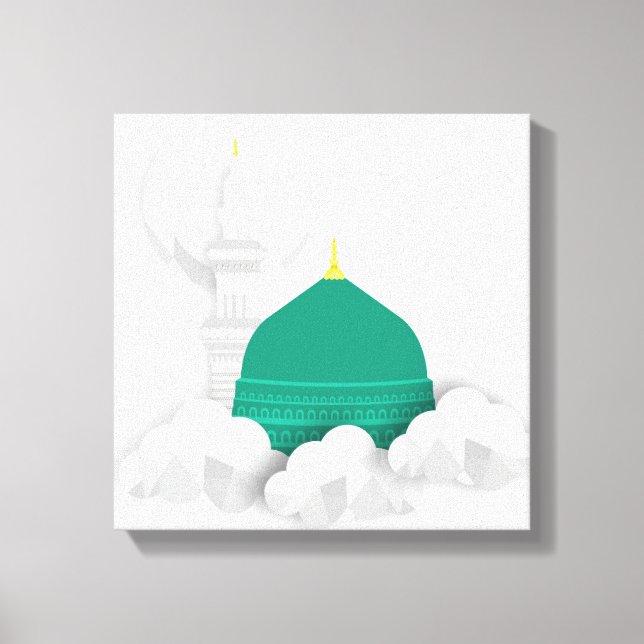 OEuvre d'art de la toile islamique Madina (Recto)