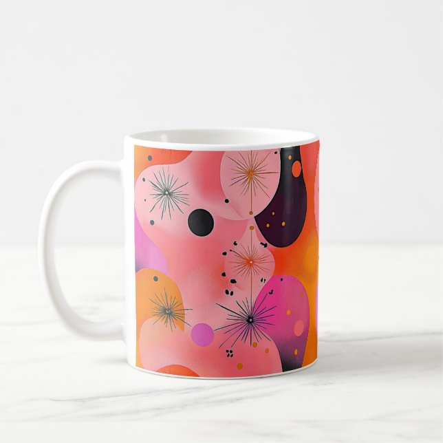 Œuvre d'art de l'arche géométrique. Tasse à café r (Gauche)