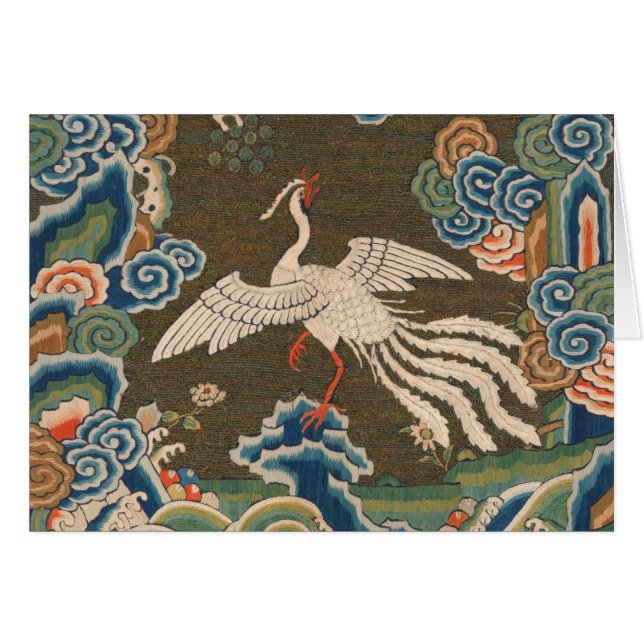 OEuvre d'art d'oiseaux chinoises antique tapisseri (Devant horizontal)